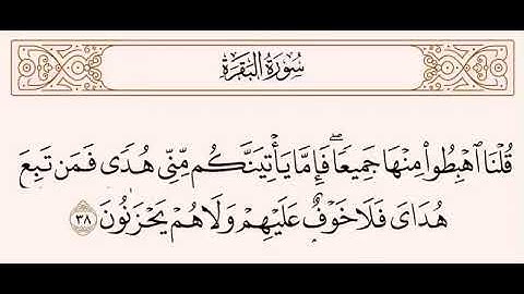 سورة البقره من آيه 38-48🔊🔊للشيخ فارس عباد💕💕