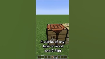 How to Craft a FLETCHING TABLE in Minecraft #shorts #minecraft #tutorial