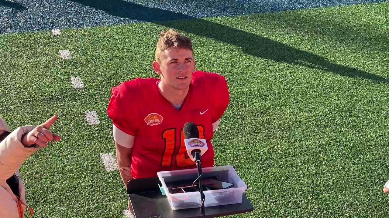 Alabama QB Mac Jones 1/28/21 | Senior Bowl | Steelers Now