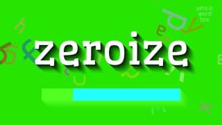 How to say zeroize! (High Quality Voices)