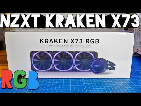 NZXT Kraken X73 RGB unboxing and install with Aer RGB 2 fans in the Lian Li Dynamic XL