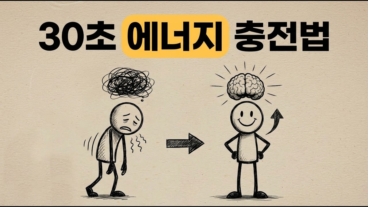 30초 만에 에너지 충전되는 3가지 뇌 트릭ㅣ커피 없이 오후 슬럼프 탈출