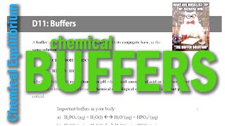 Chemical Equilibrium: Buffers