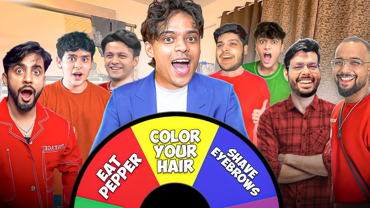 SPIN THE WHEEL DARES 🔴 IRL STREAM 🔴 Fing x Adit x Vasu x Abhinav x Ansh4sure x Aayush