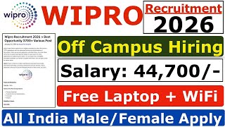 Wipro Recruitment 2026 | Wipro New Vacancy 2026 | Wipro Jobs 2026 | Wipro Job Hiring 2026