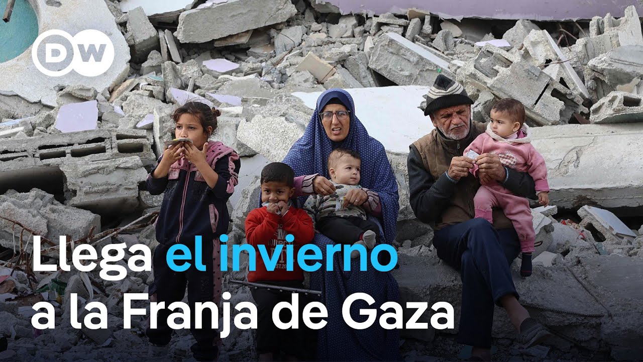 Palestinos enfrentan la llegada del frío en medio de bombardeos y falta de alimentos