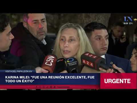 Karina habló con la prensa por primera vez