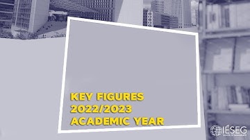 Key figures 2022/2023 academic year