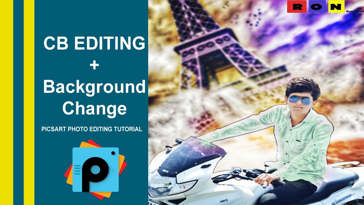 CB Editing + Background change | PicsArt Photo Editing Tutorial | HD -  YouTube