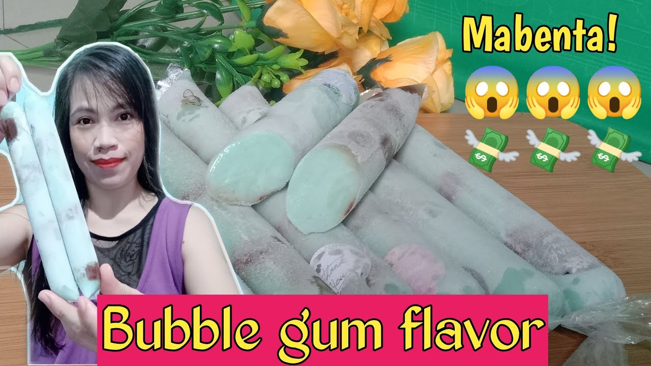 Ice candy Bubble gum flavor Injoy milkshake ice pop Maila Gabia921