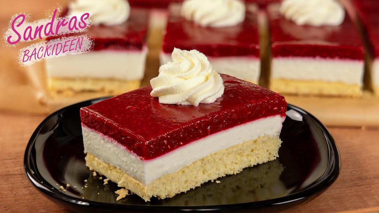 Himbeertorte mit Quark-Sahne-Creme – so leicht und fruchtig!