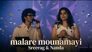 MALARE MOUNAMAYI | Sreerag and Nanda |#sreeragstarsinger   #nandastarsinger #starsinger #ganamela