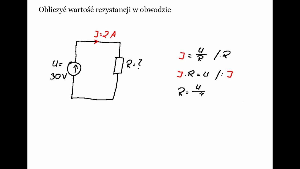 Sprawdzian Z Fizyki Prawo Ohma I Obwod Elektrczne