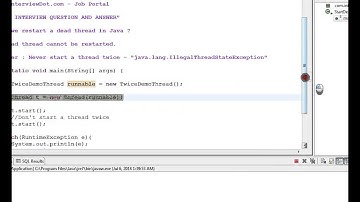 CAN WE START A DEAD THREAD IN JAVA DEMO