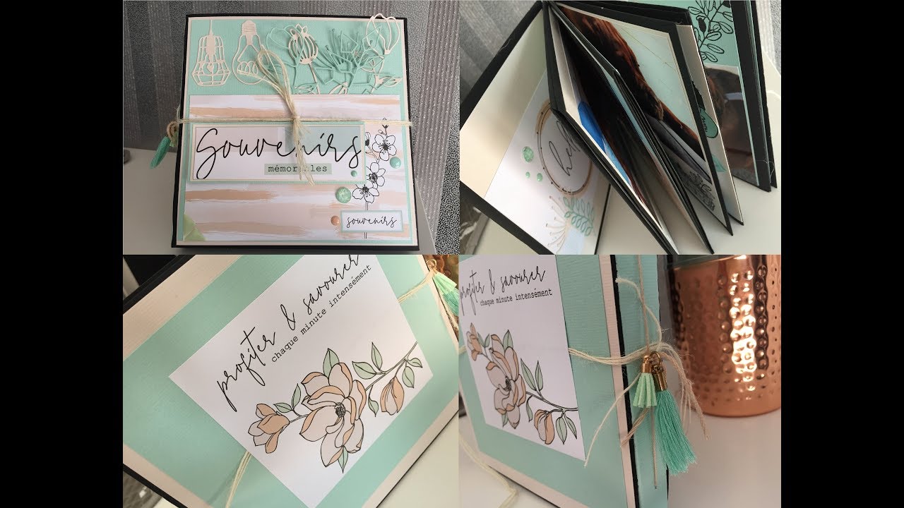 TUTO, Tutoriel : Mini-Album Facile scrap, avec Enveloppes, et collection Floriléges