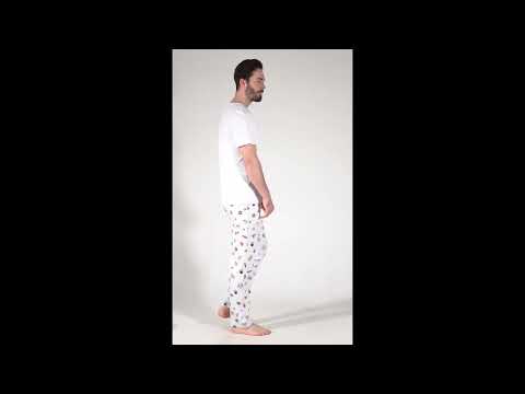 Купить Хлопковый комплект с брюками VIENETTA MAN 3100070158 в Украина в Lingerie.ua - Одяг для дому та відпочинку, Видео 1