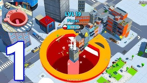 Hole.io - Gameplay Walkthrough Part 1 (iOS, Android)