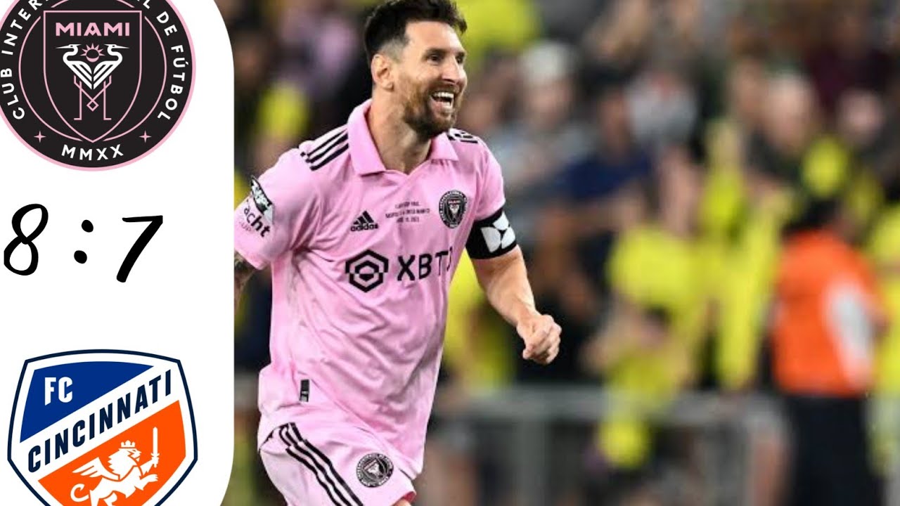 Messi Unbelievable Remontada - Inter Miami vs Cincinnati 3-3 (5-4 PEN) Highlights & Goals - 2023