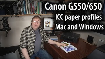 Canon G550/650 Mac and Windows ICC printer profiles for better prints