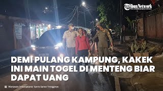 Asyik Main Togel Sambil Ngemper di Menteng, Kakek Ini Ngaku Buat Pulang Kampung.