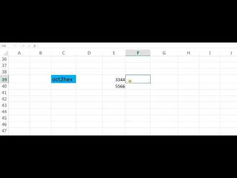 oct2hex function in excel urdu