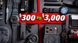 $300 vs $3,000 All-Black Everyday Carry Kits (Budget vs. Luxury)