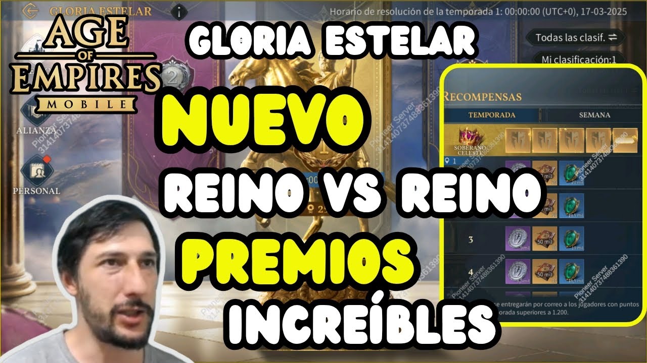 Age of Empires Mobile / Gloria Estelar Nuevo Reino vs Reino que trae Increíbles Recompensas F2P