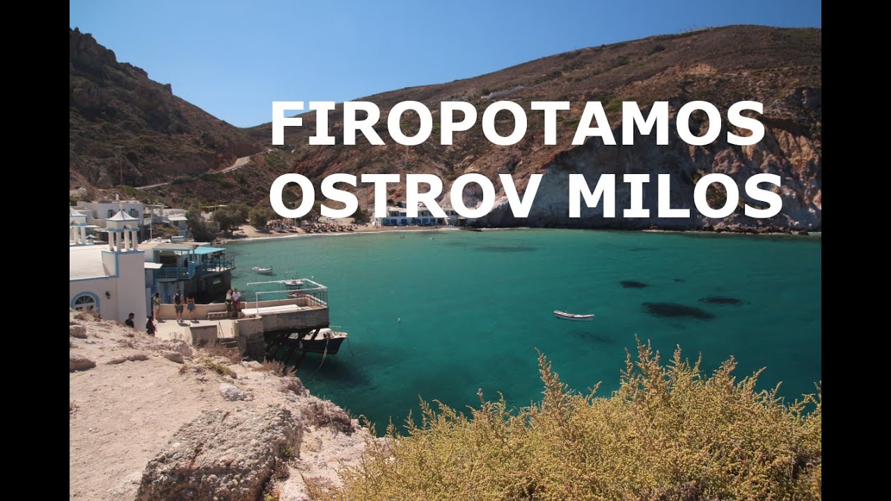 Firopotamos na Milosu. Milos je málo známý, ale ve skutečnosti překvapivě krásný kykladský ostrov