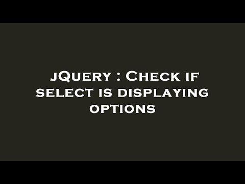 jQuery : Check