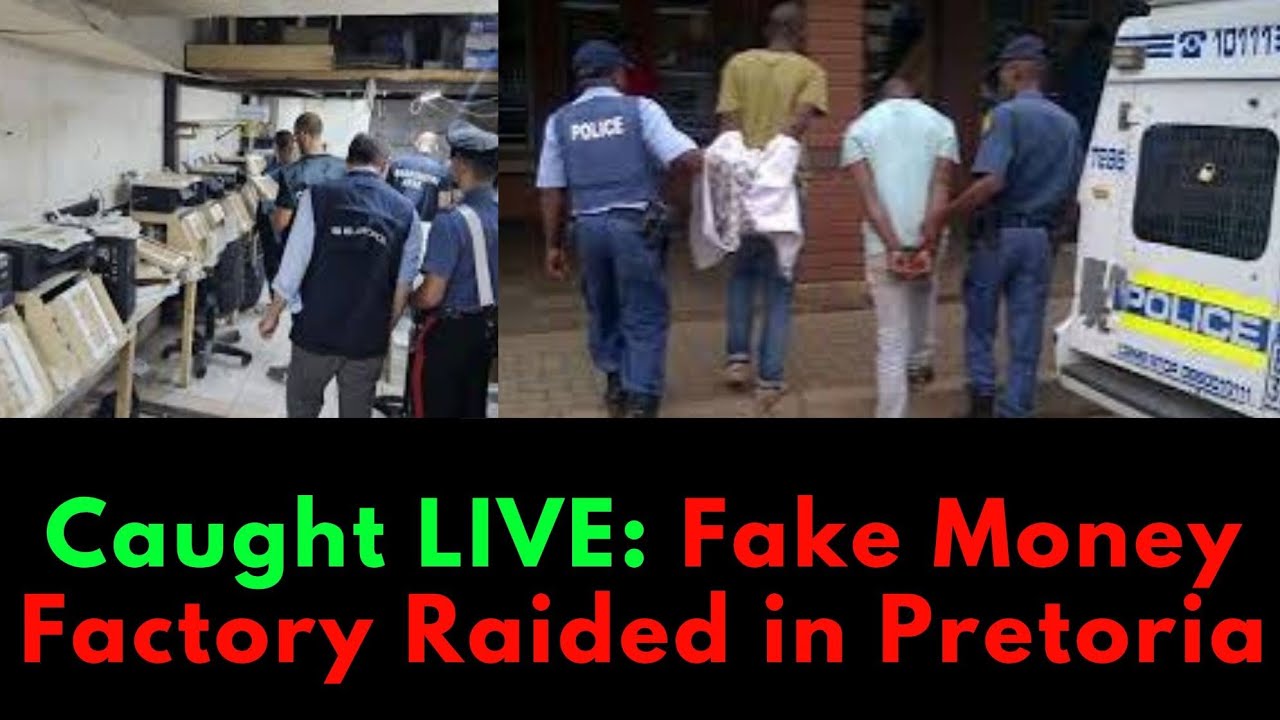 Мужчина был пойман с поличным при печати фальшивых денег во время рейда в Претории