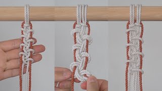 DIY Macrame Tutorial - 3 Alternating Half Hitch Variations!