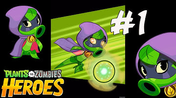 Plants vs. Zombies: Heroes (зомби против растений) - Part 1 - Green Shadow Hero