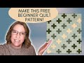 How to make this FREE Swiss Cross Quilt Pattern - Watch the quilt tutorial now!