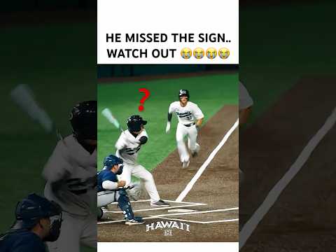 he missed the sign..