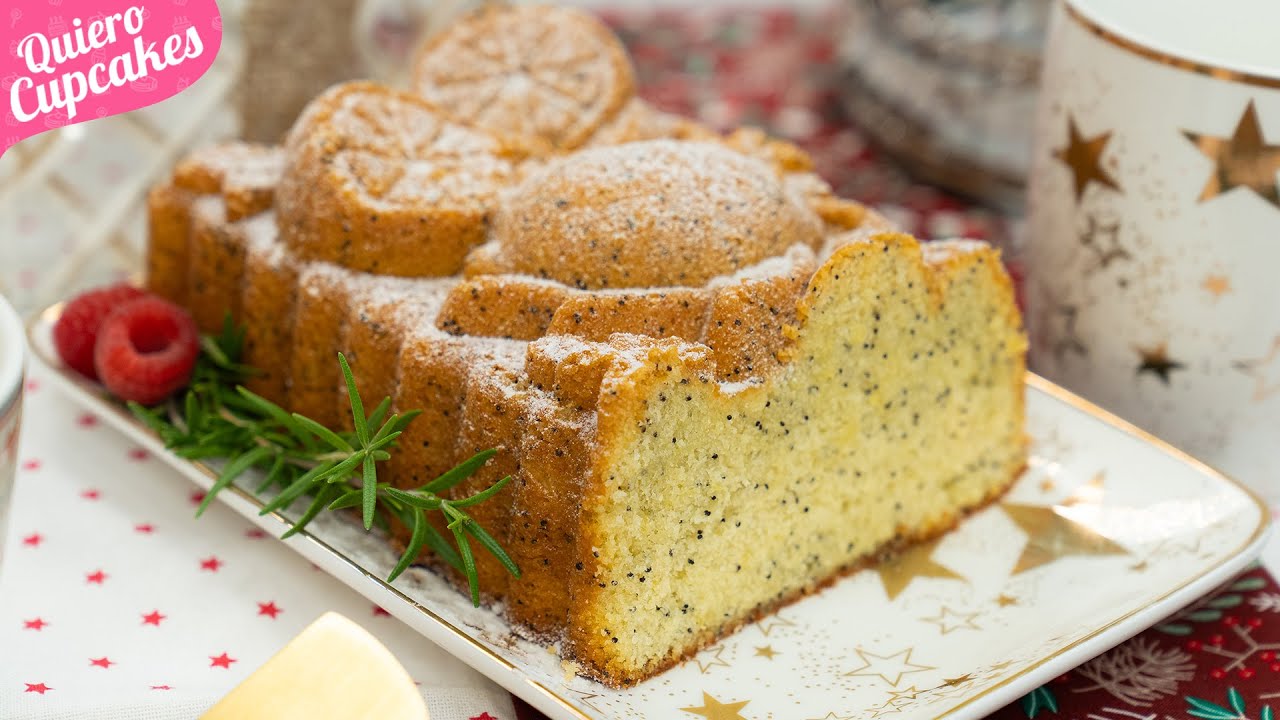 BIZCOCHO DE LIMÓN Y SEMILLAS DE AMAPOLA 🍋 | ESPECIAL NAVIDAD 🎄 | QUIERO CUPCAKES