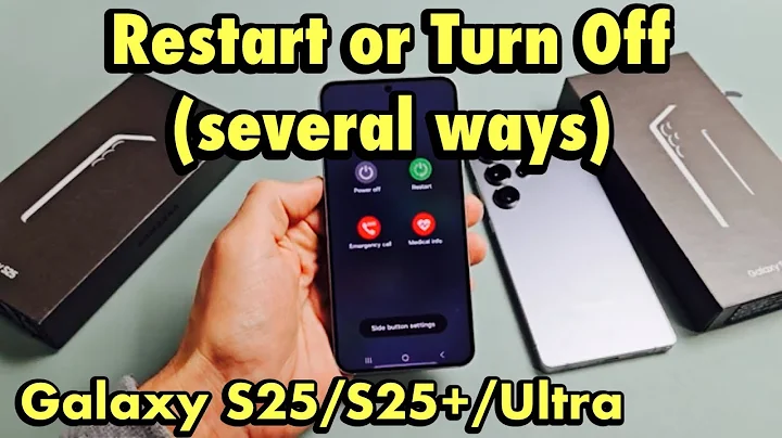 Galaxy S25's: How to Restart & Turn Off (several ways)