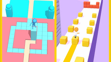 Stacky Dash Vs Cube Surfer : All Levels Gameplay - New Update Android, iOS