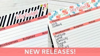 NEW JULY BUDGET KIT RELEASES🗣 “The Michelle”, NEW/UPDATED July Kit & Monthly Script Stickers😍