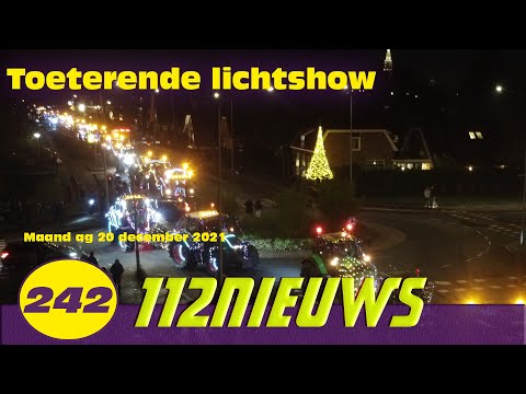 Toeterende lichtshow door Nijkerk