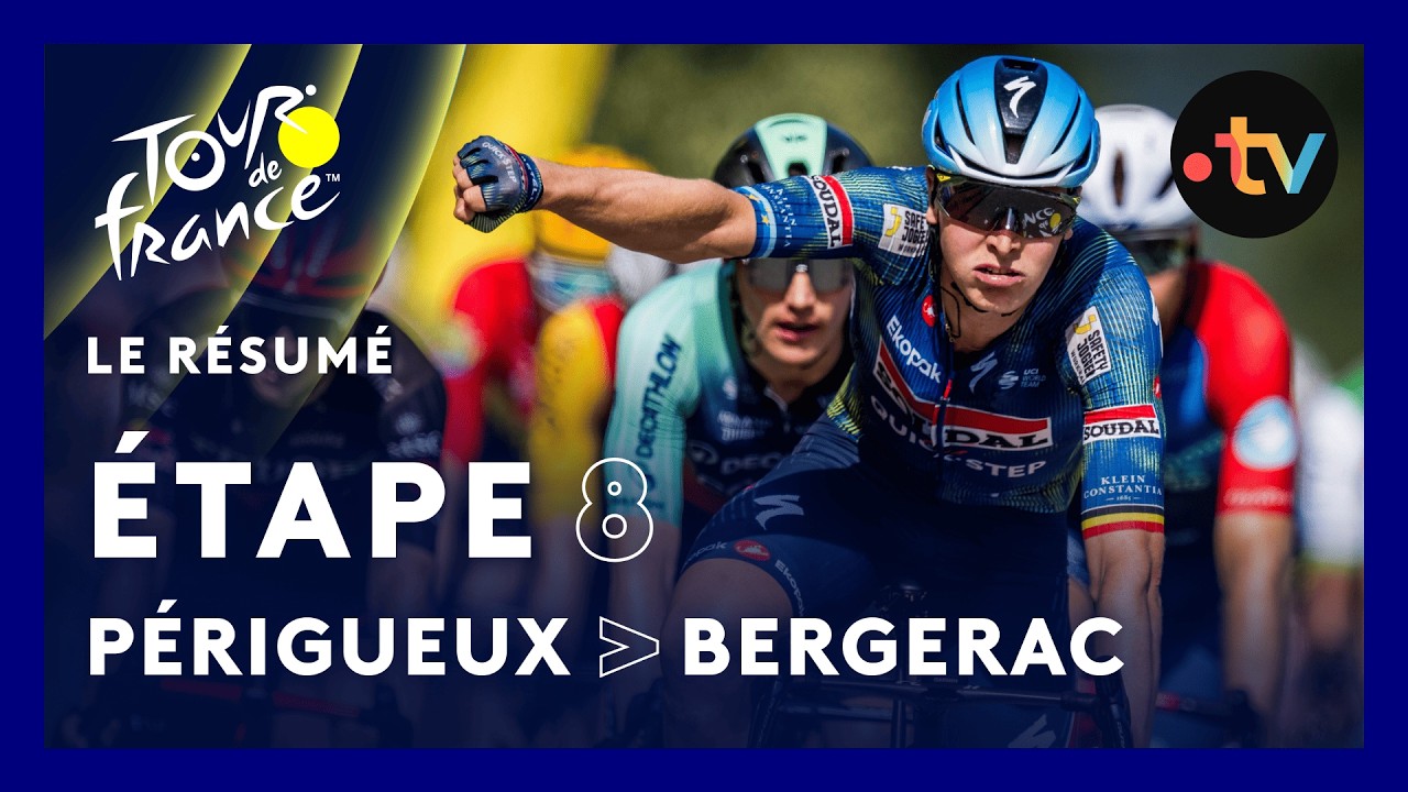 Tour de France 2026 : Tim Merlier DOUBLE LA MISE à Bergerac ! (résumé étape 8)