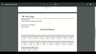 Employee Attendance Report Odoo screenshot 5