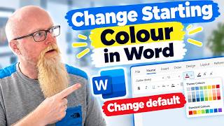 Change default start colour of text in Word