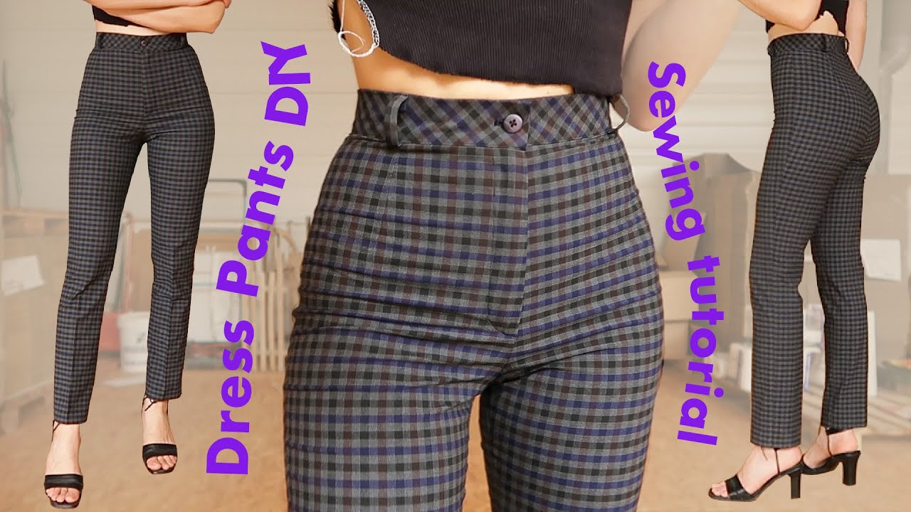 Tailored Pants DIY  Doretta Dress Trousers Sewing Tutorial 