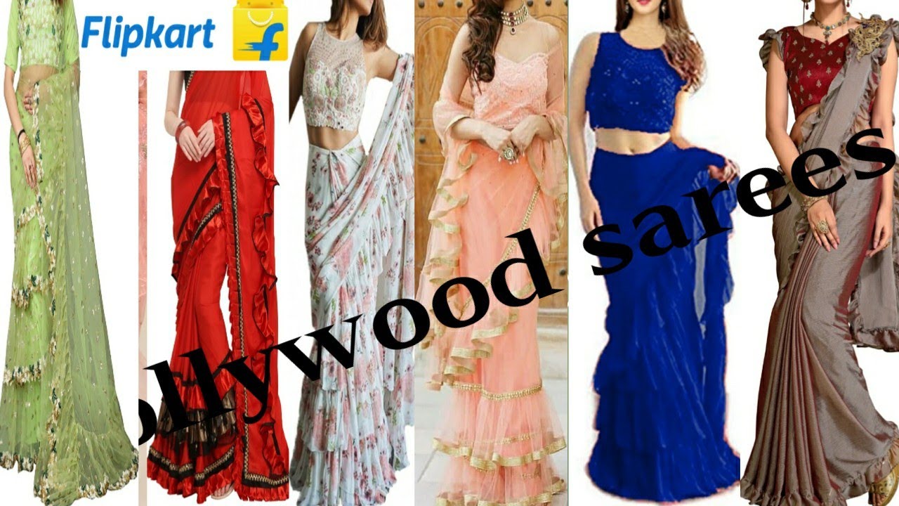 Latest party wear ruffle sarees design# bollywood  saree 