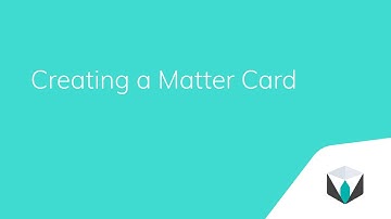 Creating a Matter Card