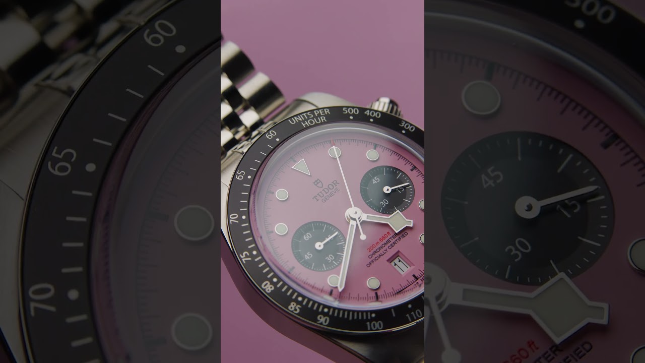 Tudor Black Bay Chronograph Pink Dial Steel Mens Watch 79360 l SwissWatchExpo