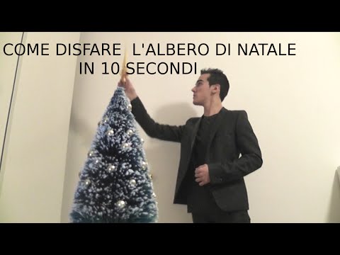 DISFARE L'ALBERO DI NATALE IN 10 SECONDI!