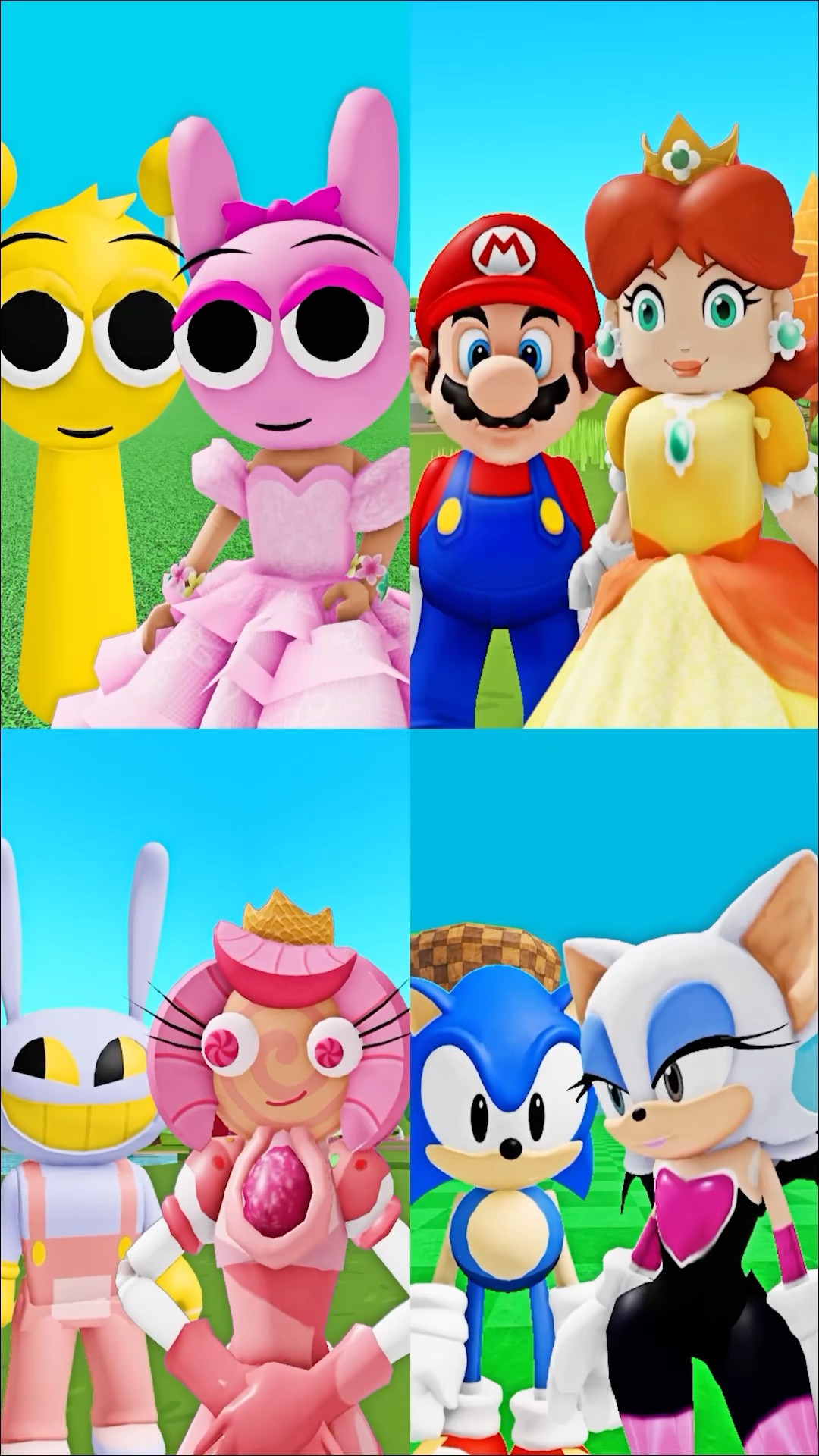 QUEEN NEVER CRY #incredibox #sprunki #sonic #mario #digitalcircus #pomni #amy