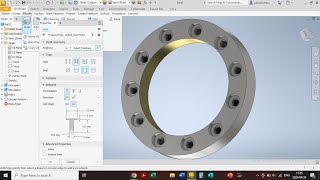 STEP BY STEP FLANGE DRAWING WITH CAD, UNISA CAD161S 2019, Inventor Tutorial, AutoCAD Tut.