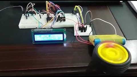 direction control of dc motor using pic microcontroller